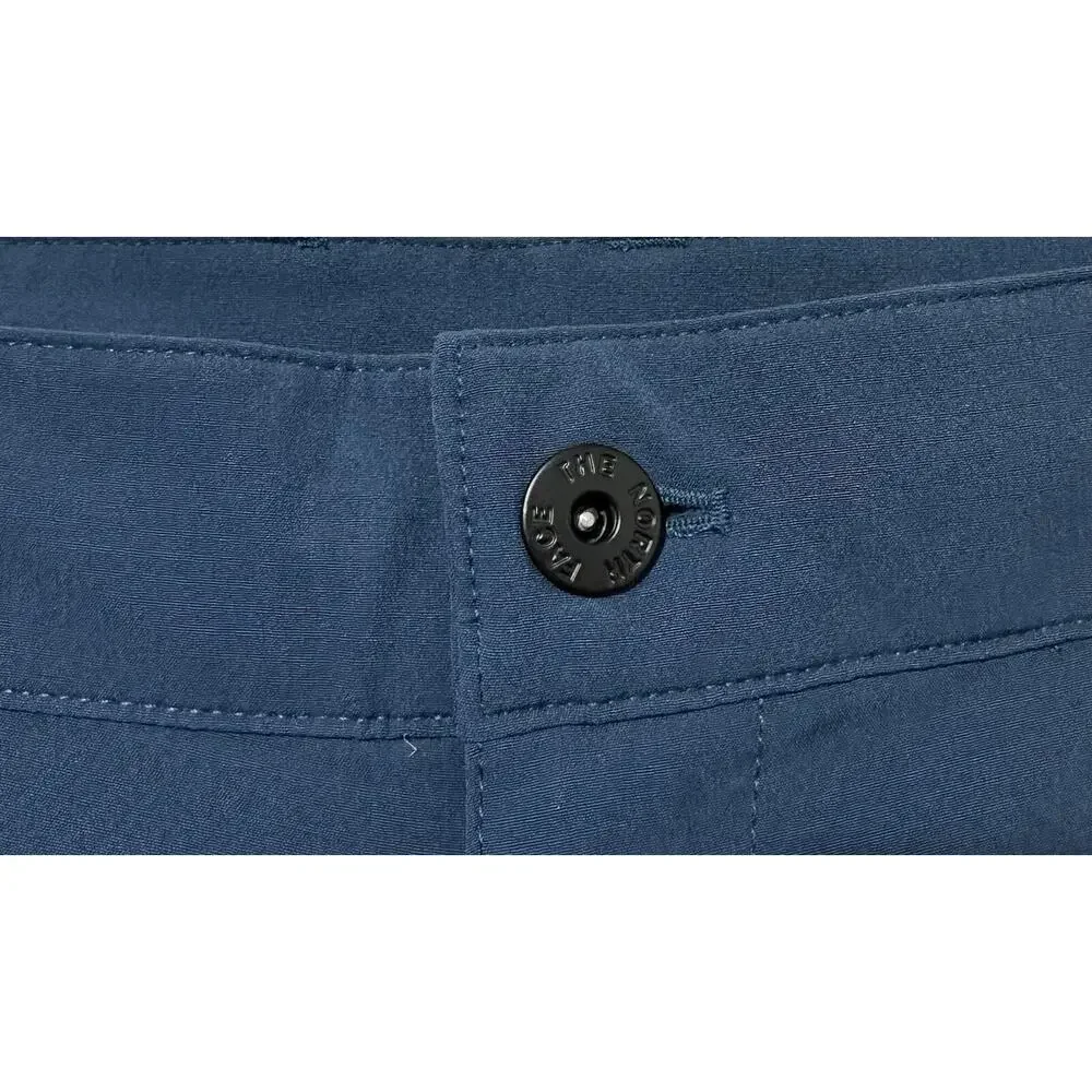 The North Face Flash Dry Mens Shorts 38 Navy Pockets Drawstring Outdoor Logo